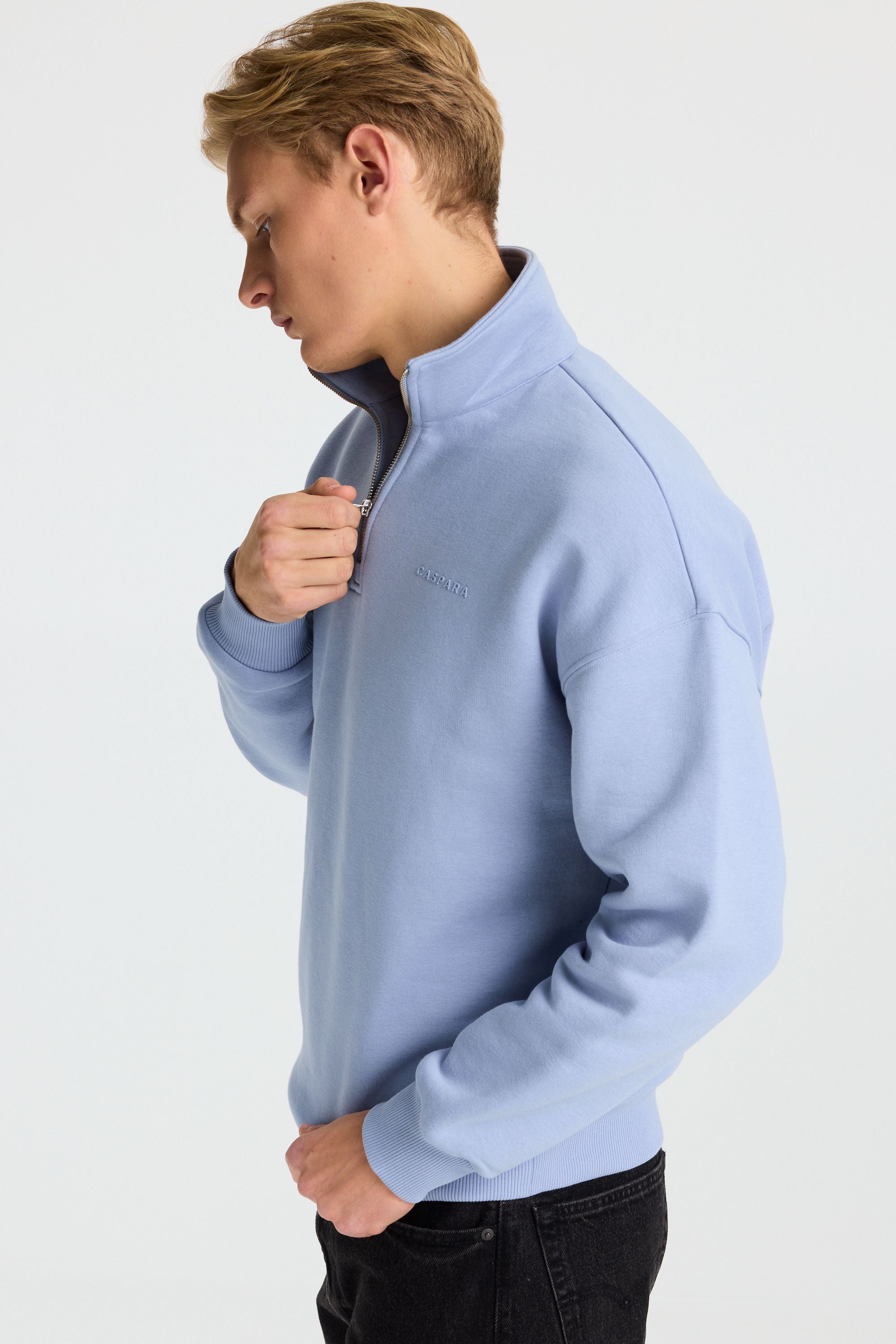 M. 1/4 Zip - Vintage Blue